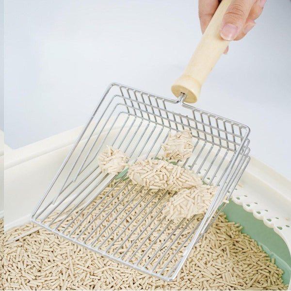 CiciClean Ahşap Saplı Metal Kum Temizleme Küreği