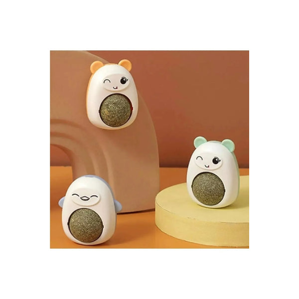 CiciBall Ayıcıklı Doğal Kedi Otu Yalama Topu