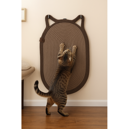 CiciHome - Kulaklı Dekoratif Kedi Tırmalama Paspası