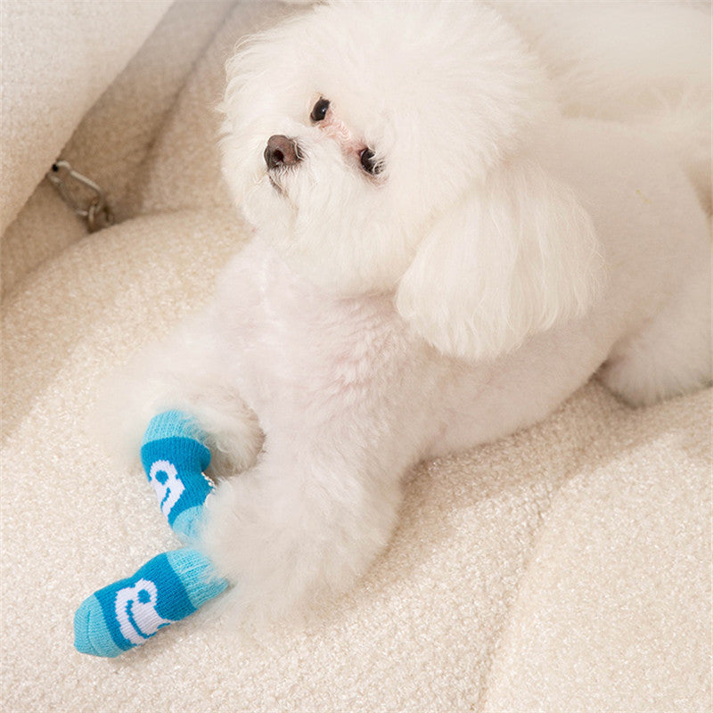 CiciSock - Kaymaz Kedi- Köpek Örme Çorap