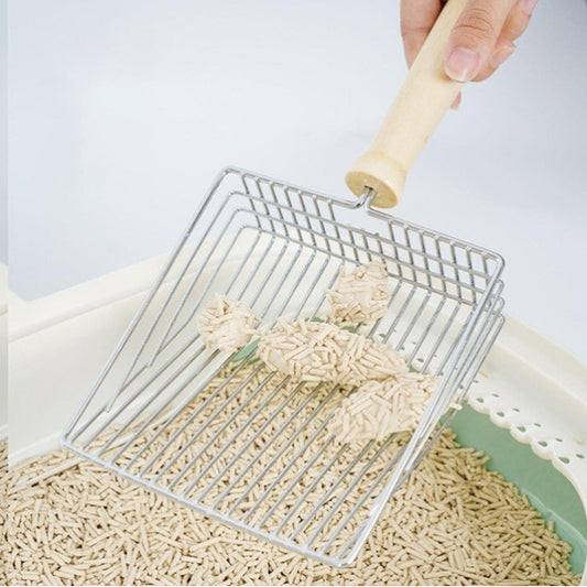 CiciClean Ahşap Saplı Metal Kum Temizleme Küreği