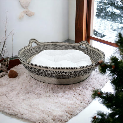 CiciHome - Dekoratif Elyaf Kedi Yatağı
